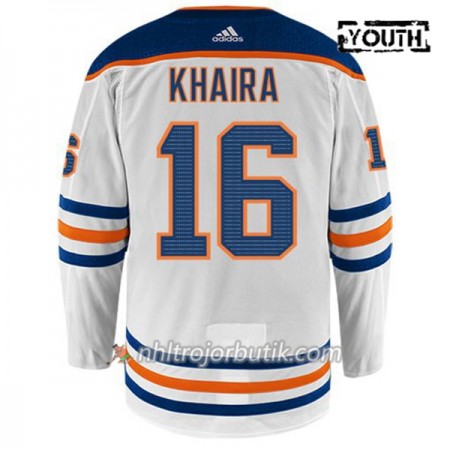 Barn Ishockey Edmonton Oilers Tröja JUJHAR KHAIRA 16 Adidas Vit Authentic Barn Ishockey Edmonton Oilers Tröja JUJHAR KHAIRA 16 Adidas Vit Authentic